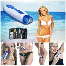 Wizz It Hair Removal Electric Tweezer Remover Manicure Set & Bag - Dshop.com.au