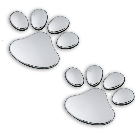 2 x Cute Pawprint Car Home Sticker Badge Auto Decal Stickers - Dshop.com.au