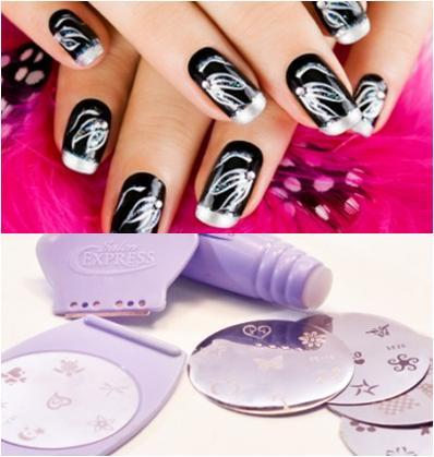 Professional Salon Nail Art Stamping Decorate Kit 40 Designs