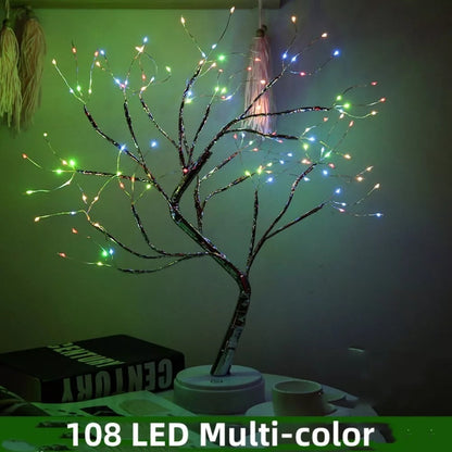 108 LED Firefly Colourful Fairy Light Spirit Tree - Dshop.com.au