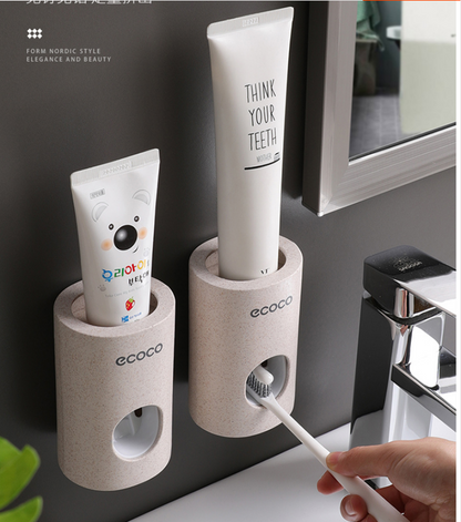 Automatic Toothpaste Dispenser Set Hands Free Non Contact Squeezer - Dshop.com.au