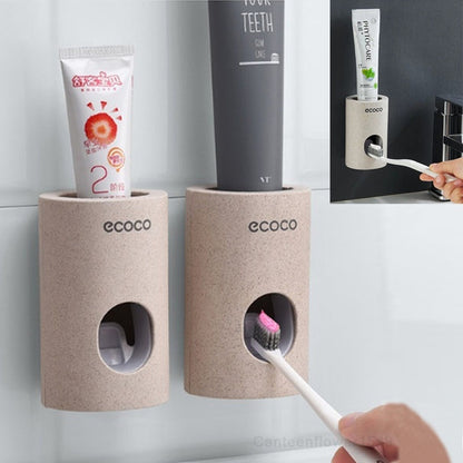 Automatic Toothpaste Dispenser Set Hands Free Non Contact Squeezer - Dshop.com.au