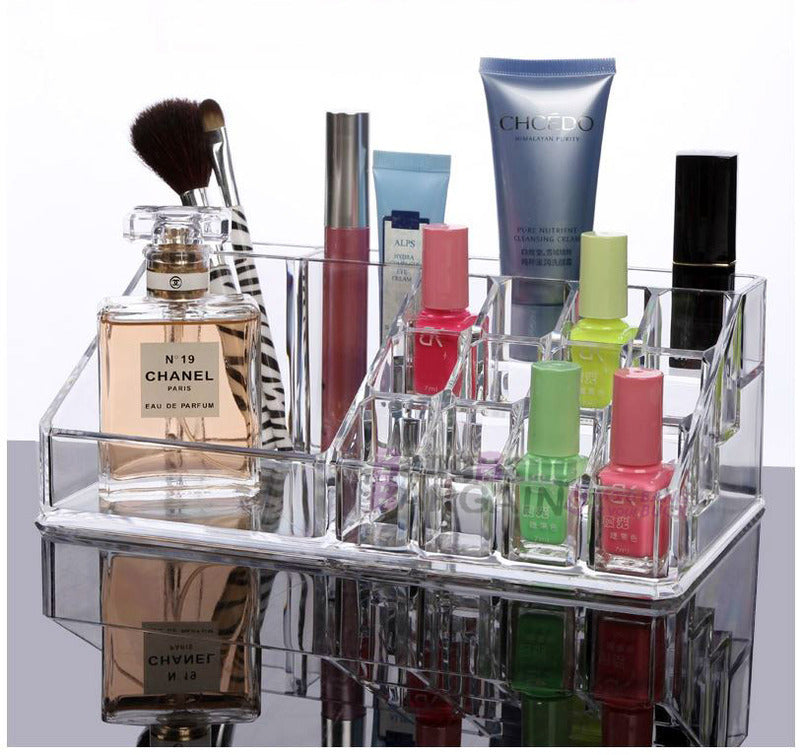 Crystal Clear Acrylic Cosmetic Organizer Makeup Container Storage - Dshop.com.au