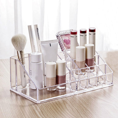 Crystal Clear Acrylic Cosmetic Organizer Makeup Container Storage - Dshop.com.au