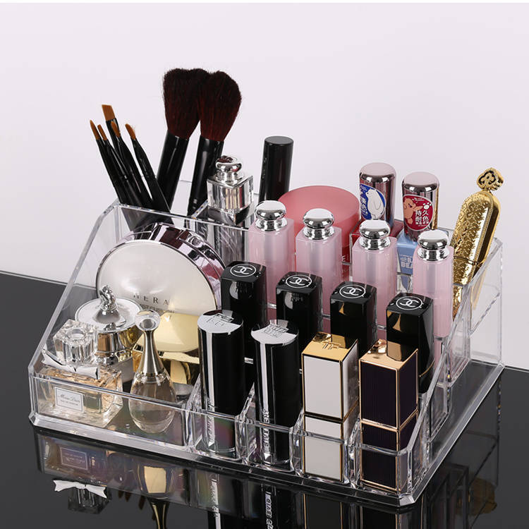 Crystal Clear Acrylic Cosmetic Organizer Makeup Container Storage - Dshop.com.au