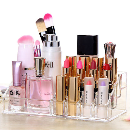 Crystal Clear Acrylic Cosmetic Organizer Makeup Container Storage - Dshop.com.au