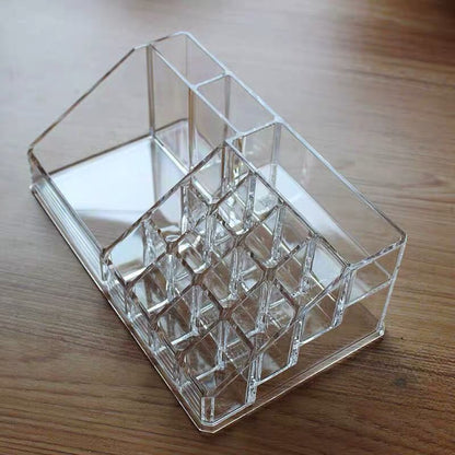 Crystal Clear Acrylic Cosmetic Organizer Makeup Container Storage - Dshop.com.au