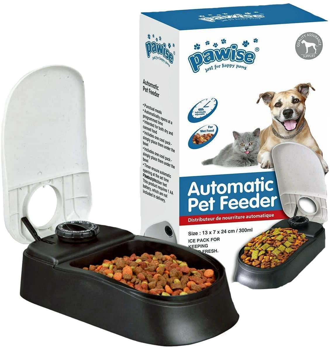 Automatic Pet Feeder Meal Dispenser Timed Food Bowl for Dogs Cats - Dshop.com.au