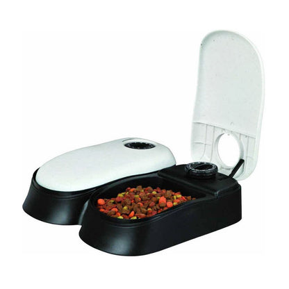 2-Meal Automatic Pet Feeder Food Dispenser with Timer Bowls for Dogs Cats - Dshop.com.au