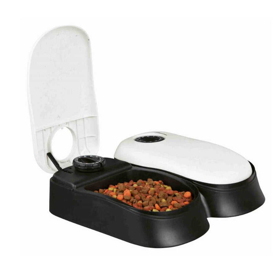 2-Meal Automatic Pet Feeder Food Dispenser with Timer Bowls for Dogs Cats - Dshop.com.au