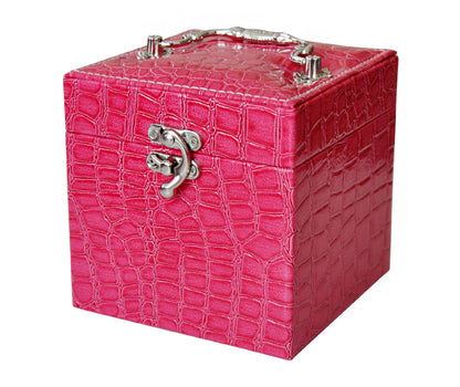 Deluxe PU Leather Jewellery Box Storage Case Organiser Gift (Pink) - Dshop.com.au