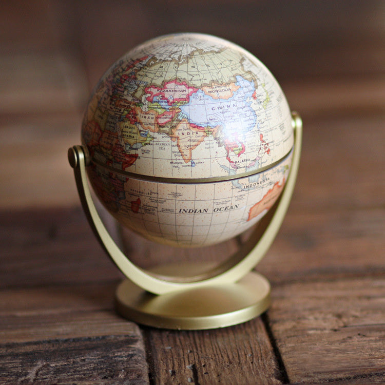 Retro Mini World Globe Educational Desktop Decoration - Dshop.com.au