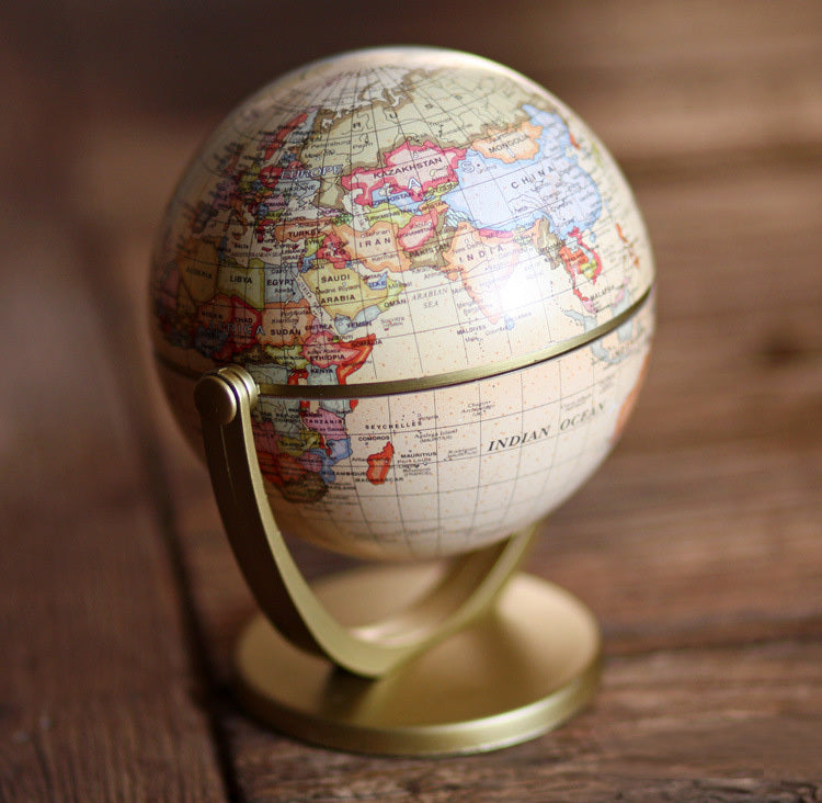 Retro Mini World Globe Educational Desktop Decoration - Dshop.com.au