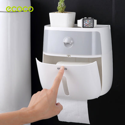 Bathroom Toilet Paper Holder Tissue Roll Dispenser Box with Drawer - Dshop.com.au