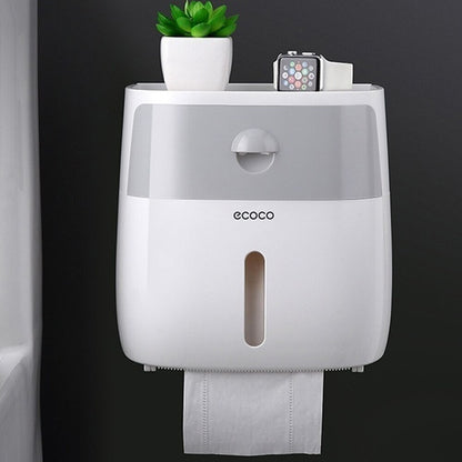 Bathroom Toilet Paper Holder Tissue Roll Dispenser Box with Drawer - Dshop.com.au