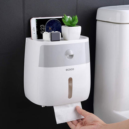 Bathroom Toilet Paper Holder Tissue Roll Dispenser Box with Drawer - Dshop.com.au