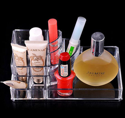 Crystal Clear Acrylic Cosmetic Organizer Makeup Container Storage - Dshop.com.au