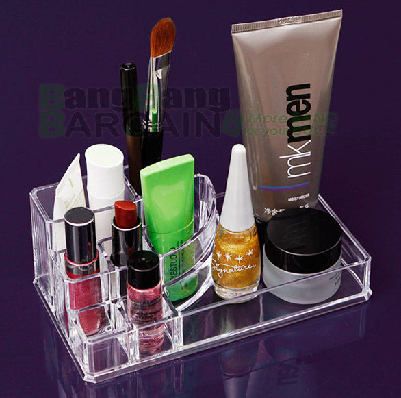 Crystal Clear Acrylic Cosmetic Organizer Makeup Container Storage - Dshop.com.au