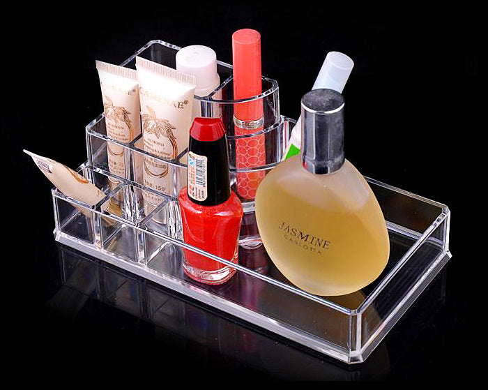 Crystal Clear Acrylic Cosmetic Organizer Makeup Container Storage - Dshop.com.au