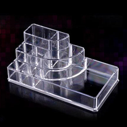 Crystal Clear Acrylic Cosmetic Organizer Makeup Container Storage - Dshop.com.au