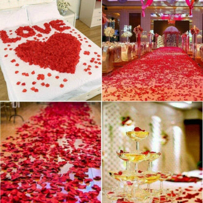 100 Wedding Bridal Flower Rose Petals (Passion Red) - Dshop.com.au