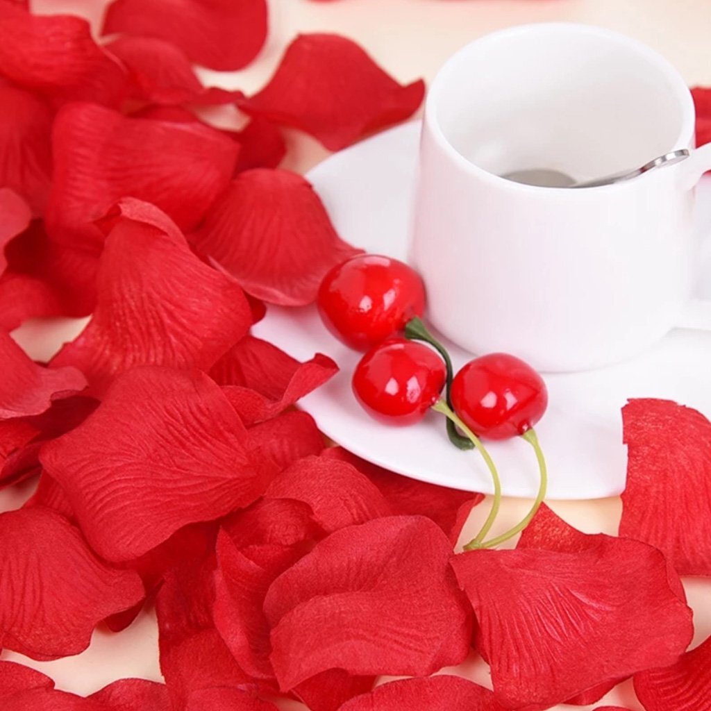 100 Wedding Bridal Flower Rose Petals (Passion Red) - Dshop.com.au