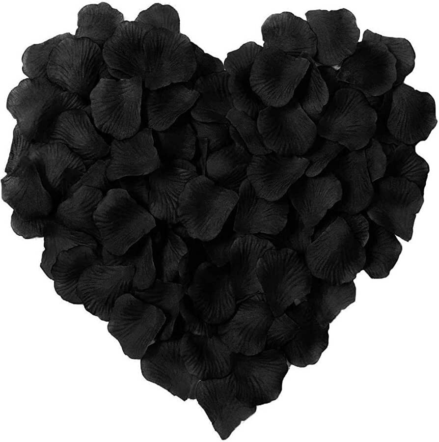 100 Wedding Bridal Flower Rose Petals (Elegant black) - Dshop.com.au