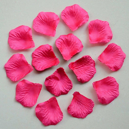 100 Wedding Bridal Flower Rose Petals (Hot Pink) - Dshop.com.au