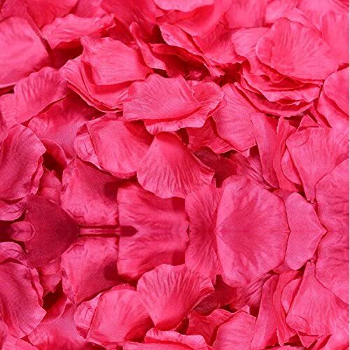 100 Wedding Bridal Flower Rose Petals (Hot Pink) - Dshop.com.au