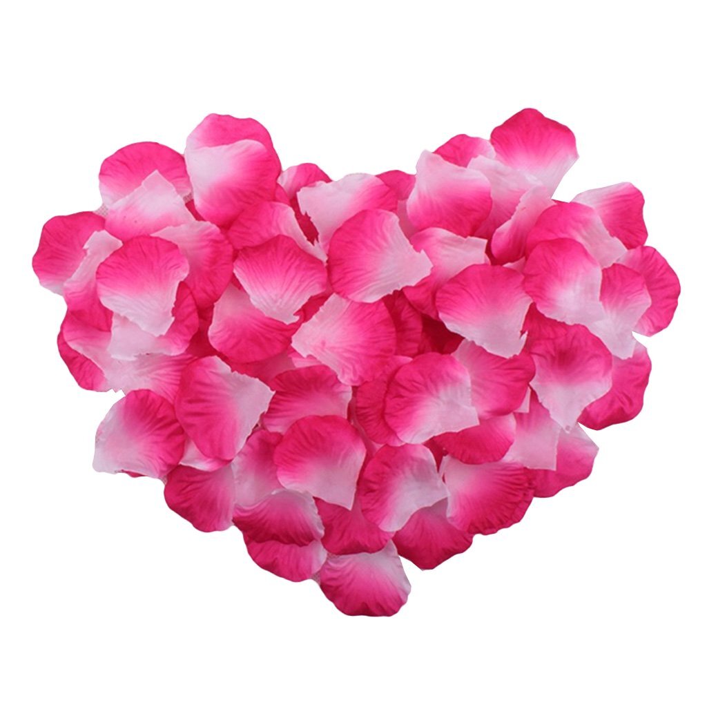 100 Wedding Bridal Flower Rose Petals (Ivory & Pink) - Dshop.com.au