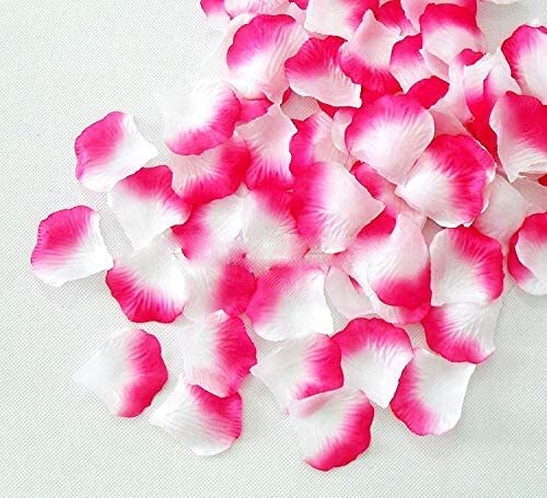 100 Wedding Bridal Flower Rose Petals (Ivory & Pink) - Dshop.com.au