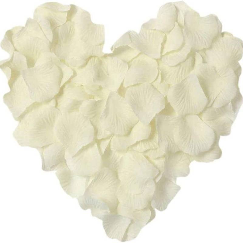 100 Wedding Bridal Flower Rose Petals (Ivory) - Dshop.com.au