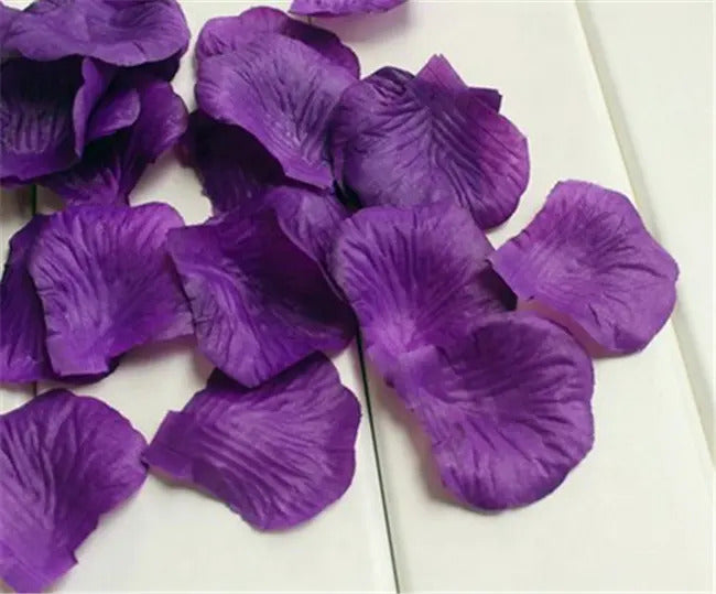 100 Wedding Bridal Flower Rose Petals (Royal Purple) - Dshop.com.au