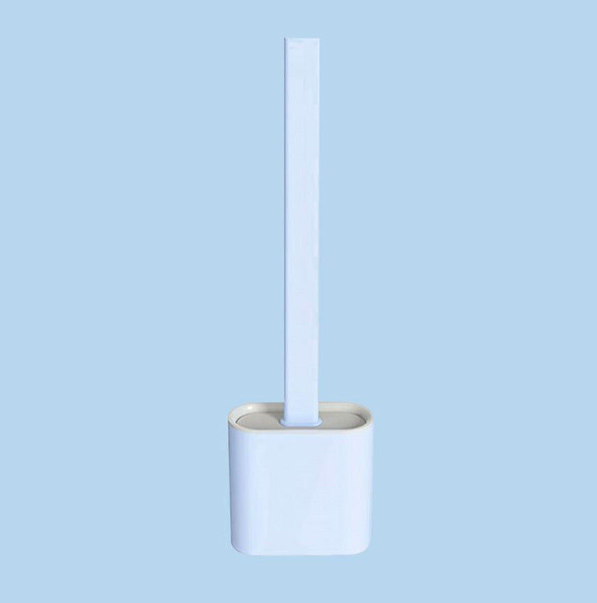 Revolutionary Silicone Soft Flex Toilet Brush and Holder (Blue) - Dshop.com.au