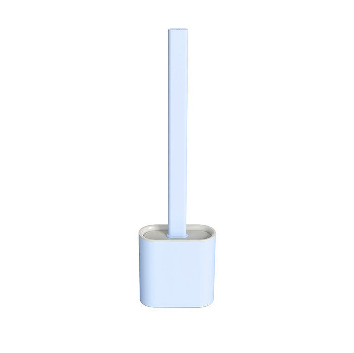 Revolutionary Silicone Soft Flex Toilet Brush and Holder (Blue) - Dshop.com.au