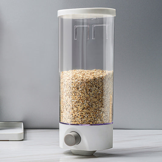 Wall-Mounted Food Dispenser Storage Box Kitchen Rice Grain Container - Dshop.com.au