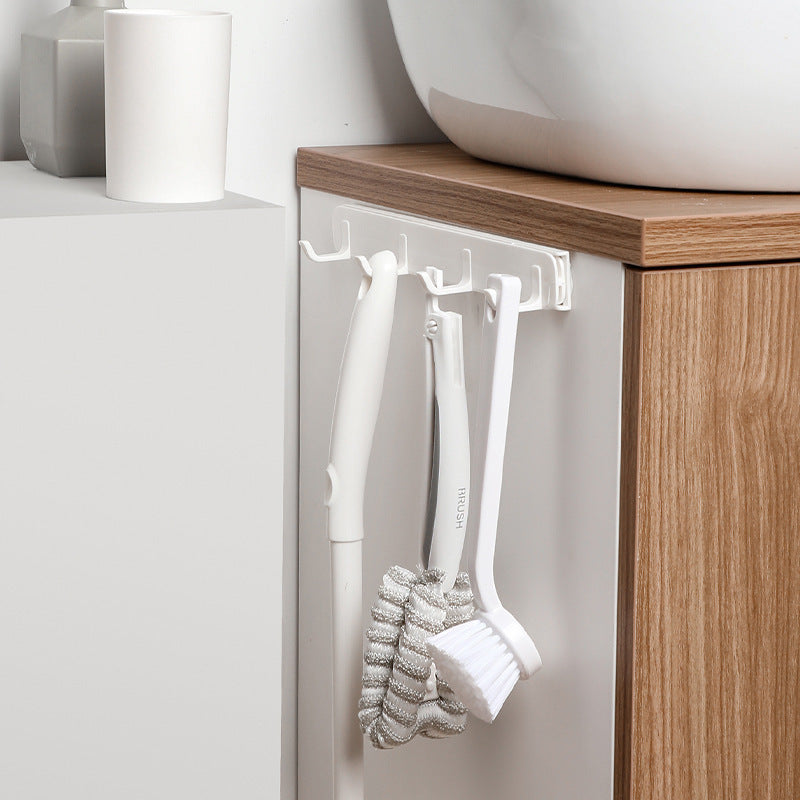 Retractable Kitchen/Bathroom Organizer Wall Mount Hook Pull-out Hanger Rack - Dshop.com.au