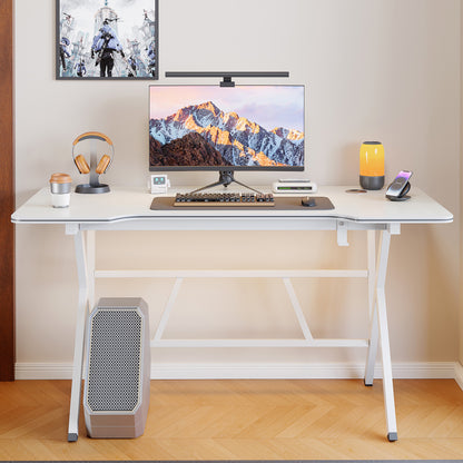 Large Vertex Modern Multifunctional Ergonomic Computer Desk White 120cm