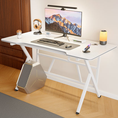 Large Vertex Modern Multifunctional Ergonomic Computer Desk White 120cm