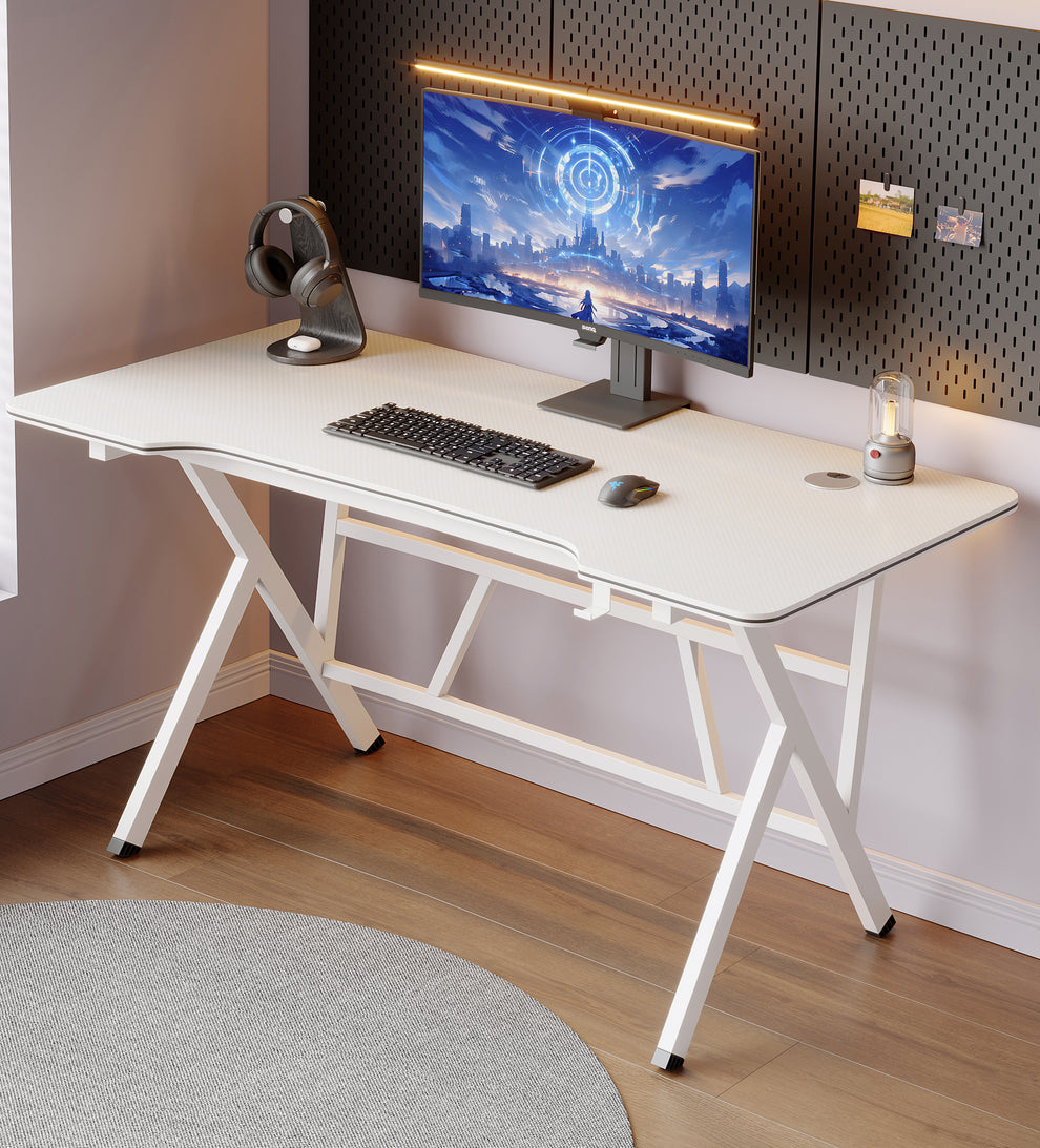 Large Vertex Modern Multifunctional Ergonomic Computer Desk White 120c