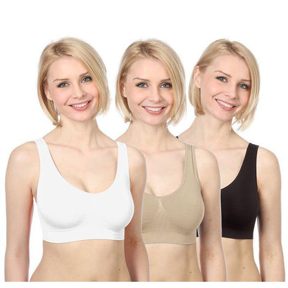 3 x Pack Ahh Seamless Sports Bras