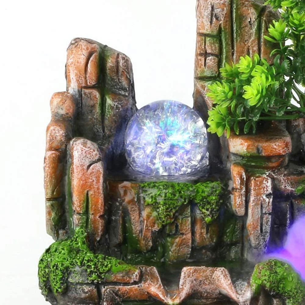 Calming Fountain Water Feature Ornament with Fish Tank - Dshop.com.au