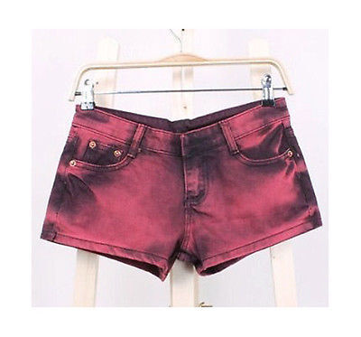 Ladies Denim Shorts RED Size 30 (AU 8) - Dshop.com.au