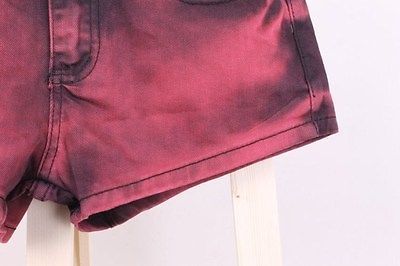 Ladies Denim Shorts RED Size 30 (AU 8) - Dshop.com.au