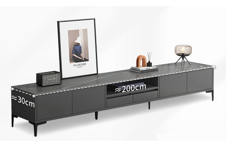 2-Piece Set Minimalist Large Coffee Table & 2m TV Cabinet - Dshop.com.au