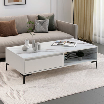 2-Piece Set Minimalist Large Coffee Table & 2m TV Cabinet - Dshop.com.au