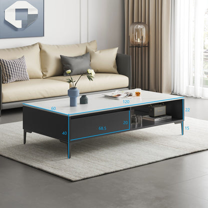 2-Piece Set Minimalist Large Coffee Table & 2m TV Cabinet - Dshop.com.au