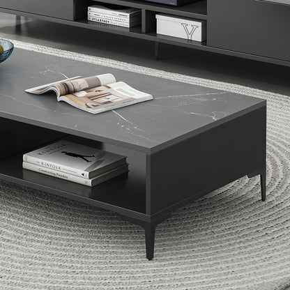 2-Piece Set Minimalist Large Coffee Table & TV Cabinet - Dshop.com.au