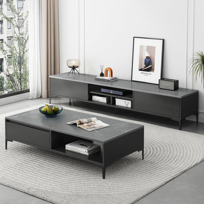 2-Piece Set Minimalist Coffee Table & TV Cabinet - Dshop.com.au