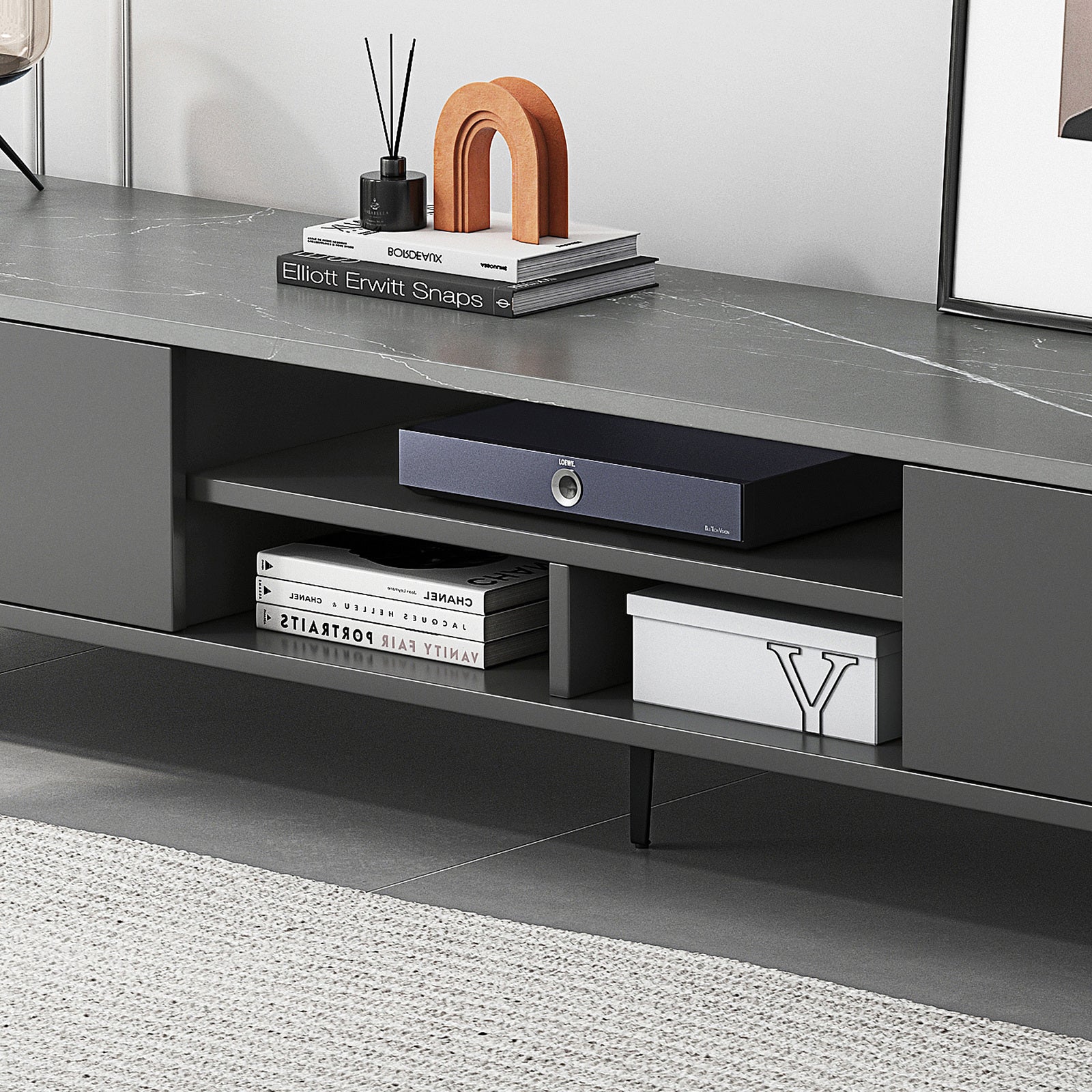 2-Piece Set Minimalist Coffee Table & TV Cabinet - Dshop.com.au